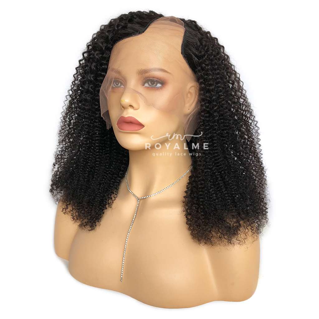 Shanice U Part Curly Wig Human Hair Natural Black Hair Color